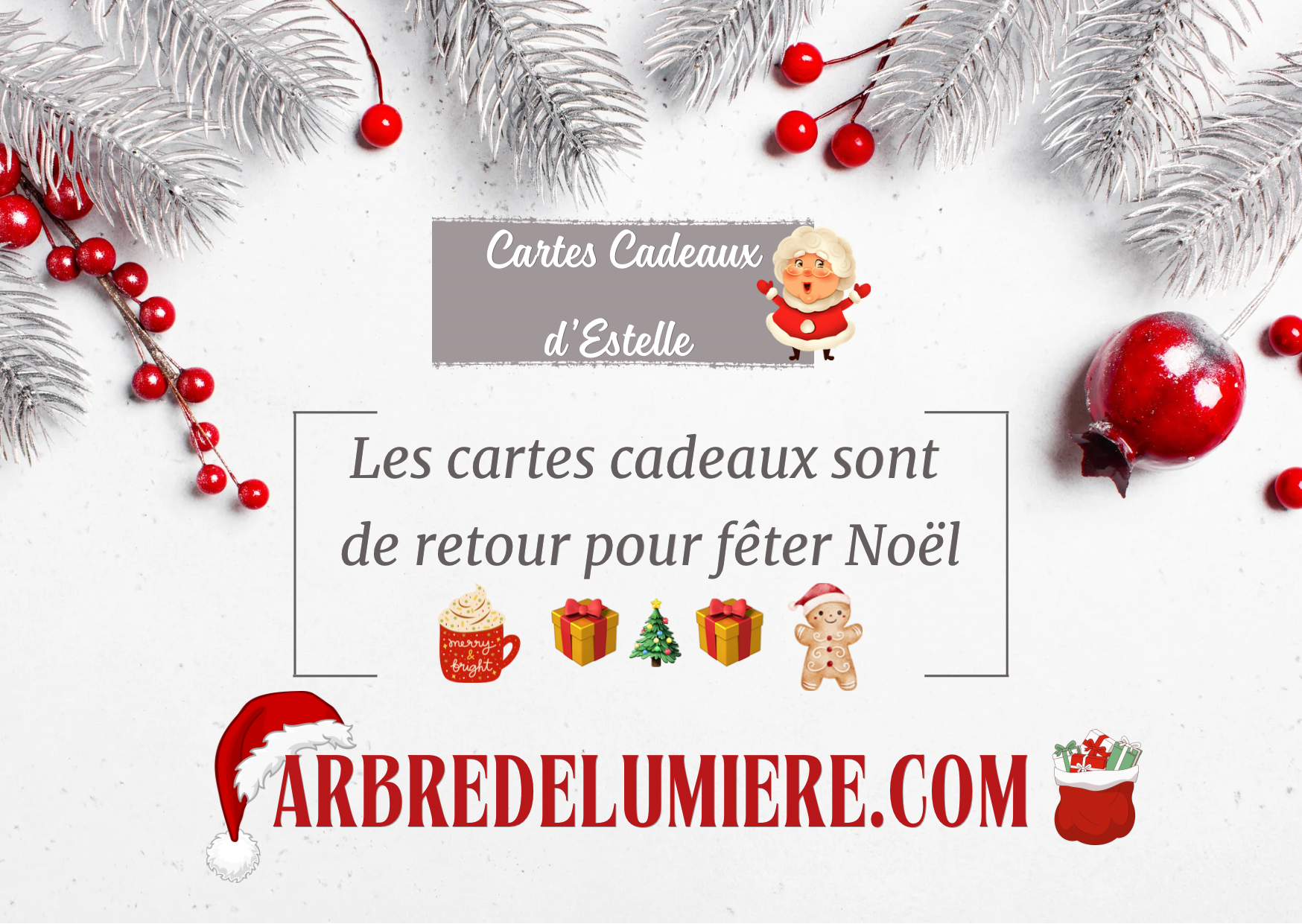Cartes cadeaux Noël